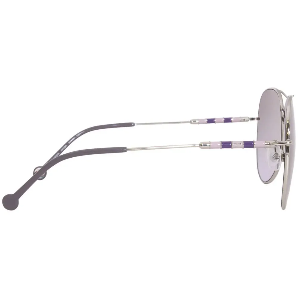 NWT Carolina Herrera CH 0034/S Light Gold Aviator 64mm Sunglasses